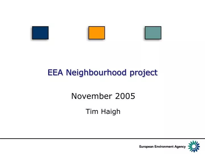 eea neighbourhood project