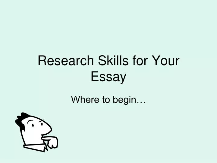 research skills for your essay