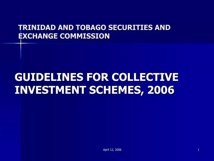 trinidad and tobago securities and exchange commission