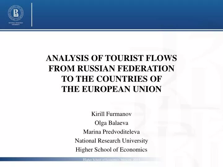 analysis of tourist flows from russian federation to the countries of the european union