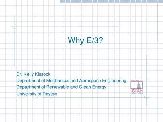 Why E/3?