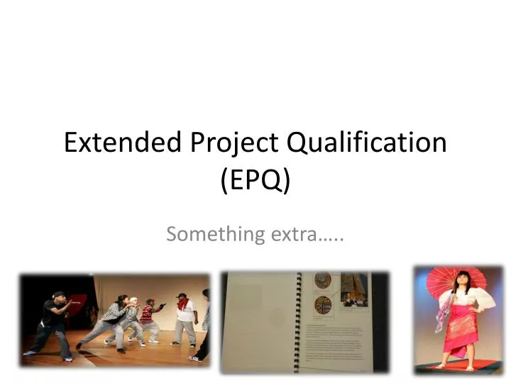 extended project qualification epq