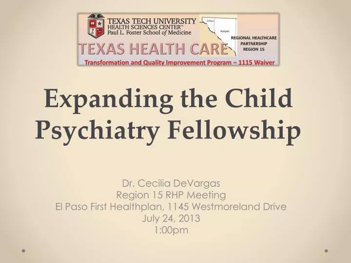 expanding the child psychiatry fellowship