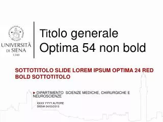 Tit olo generale Optima 54 non bold