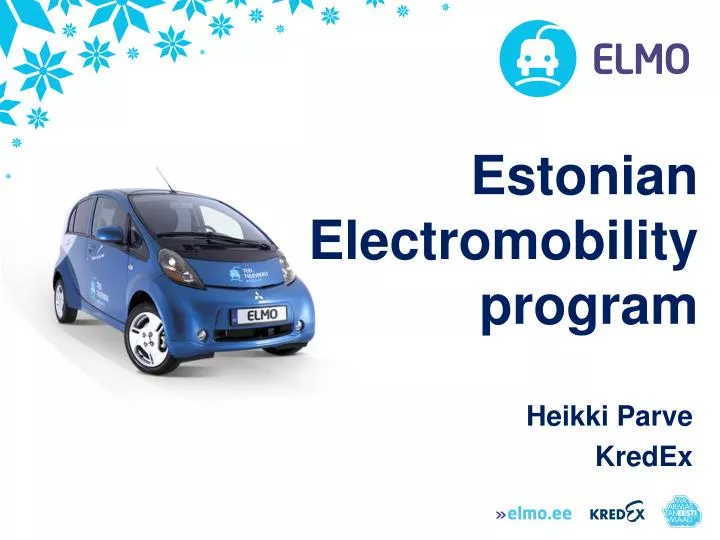 estonian electromobility program