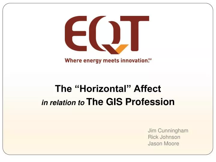the horizontal affect in relation to the gis profession
