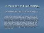 The Evolution and Meaning of "Church" in Christian Theology - slide 1