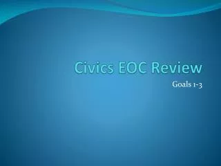 Civics EOC Review