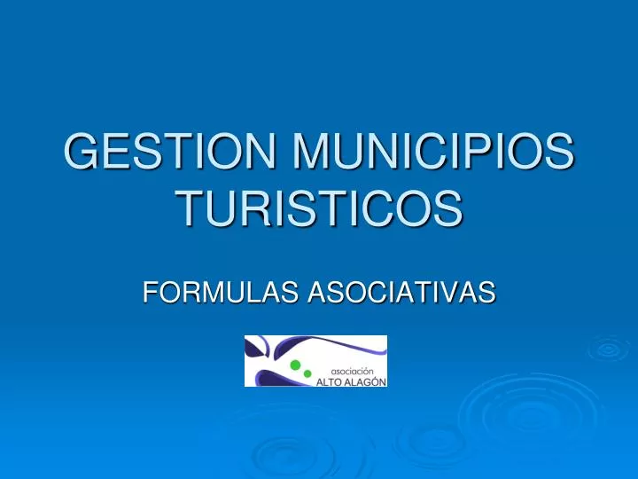 gestion municipios turisticos
