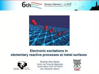 Electronic excitations in elementary reactive processes at metal surfaces