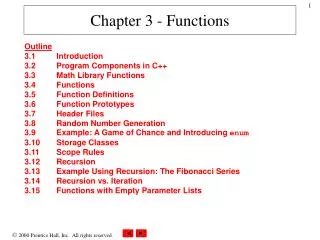 Chapter 3 - Functions