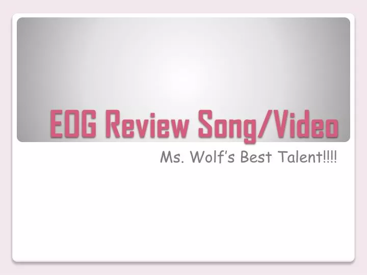 eog review song video