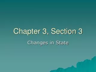 Chapter 3, Section 3