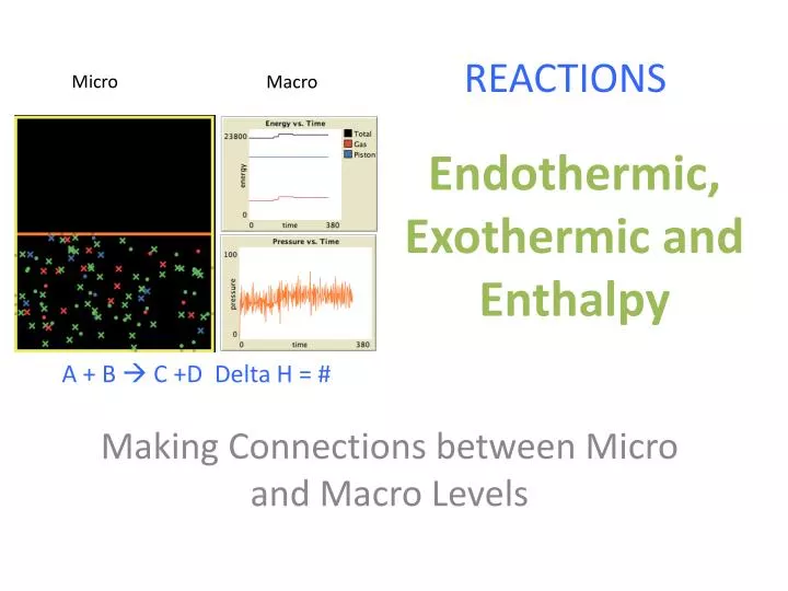 endothermic exothermic and enthalpy