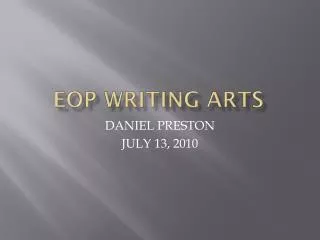 EOP WRITING ARTS