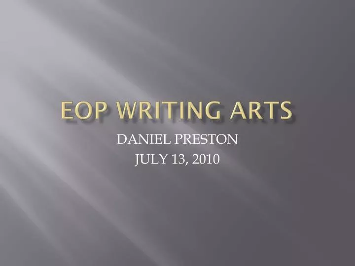 eop writing arts