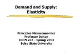 Demand and Supply: Elasticity - slide 1