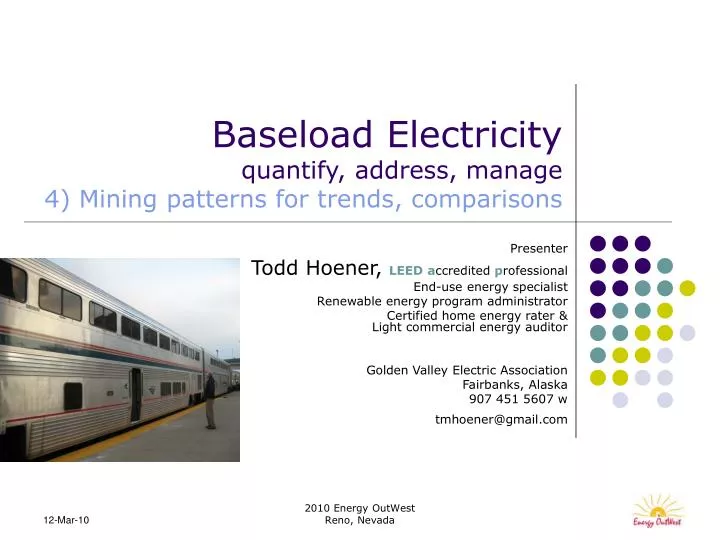 baseload electricity quantify address manage 4 mining patterns for trends comparisons