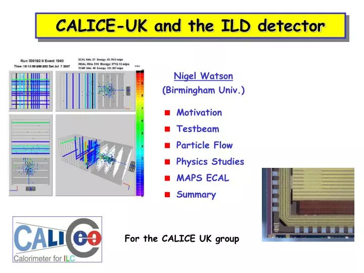 calice uk and the ild detector