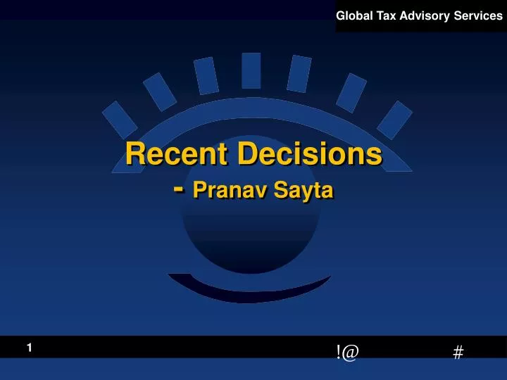 recent decisions pranav sayta