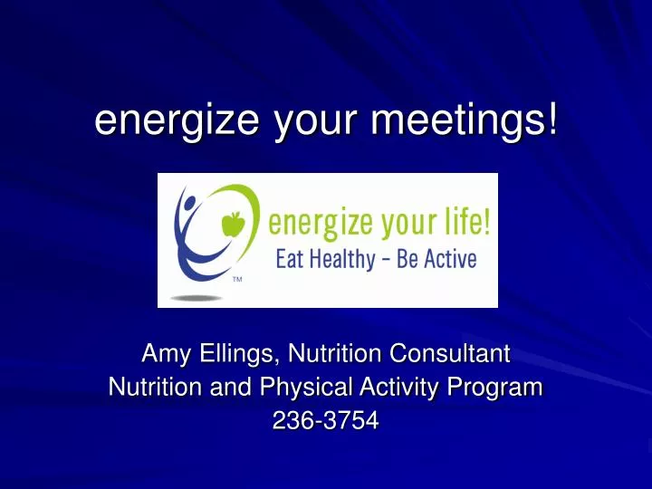energize your meetings