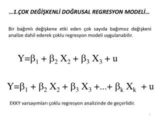 1 ok de kenl do rusal regresyon model