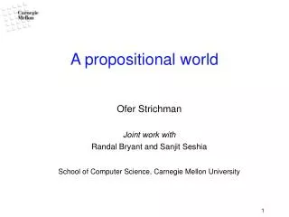 A propositional world