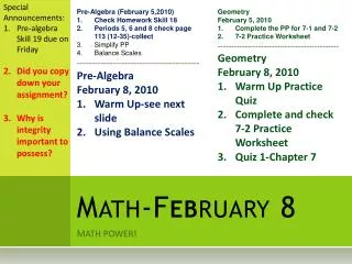 Math-F eb ruary 8