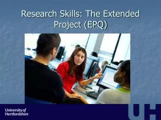 Research Skills: The Extended Project (EPQ)