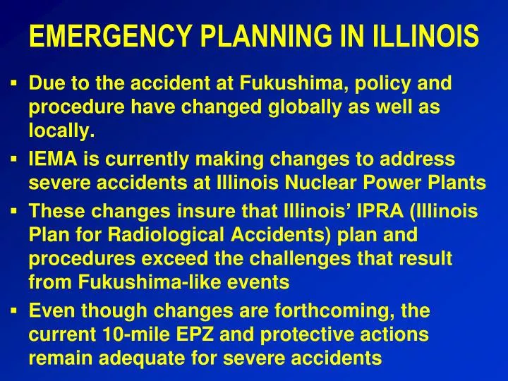 emergency planning in illinois