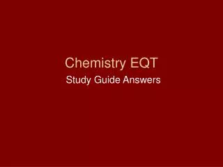chemistry eqt