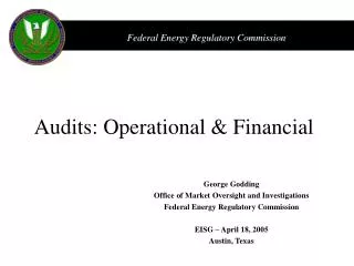 Audits: Operational &amp; Financial