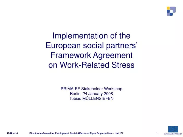 implementation of the european social partners framework agreement on work related stress