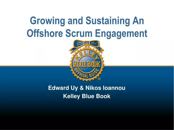 growing and sustaining an offshore scrum engagement