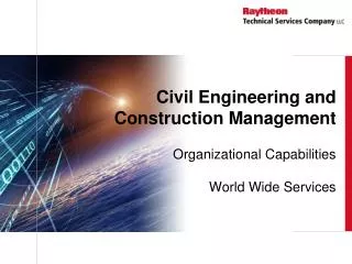 Civil Engineering and Construction Management