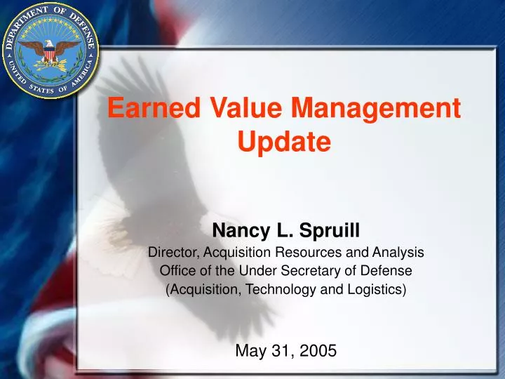 earned value management update