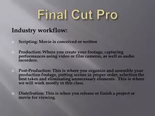 Final Cut Pro