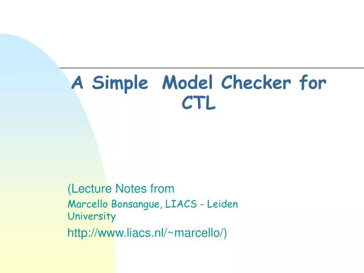 a simple model checker for ctl