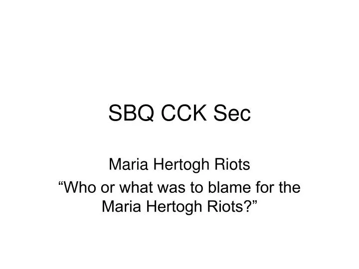 sbq cck sec