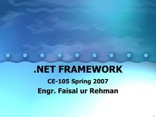 .NET FRAMEWORK