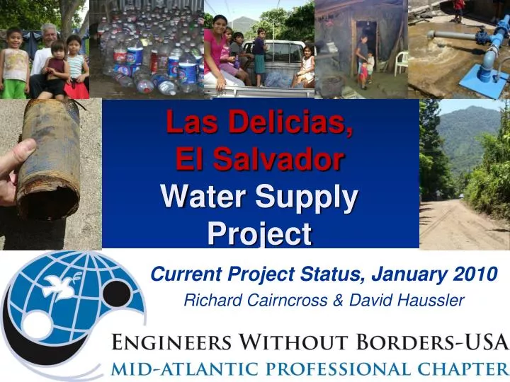 las delicias el salvador water supply project