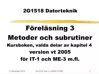 2g1518 datorteknik