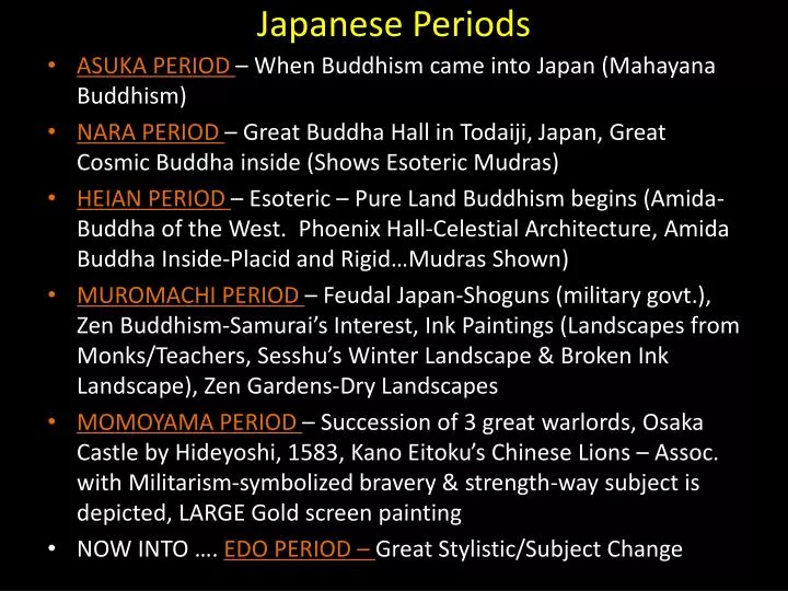japanese periods