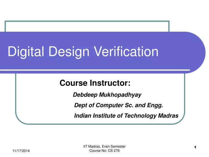 digital design verification
