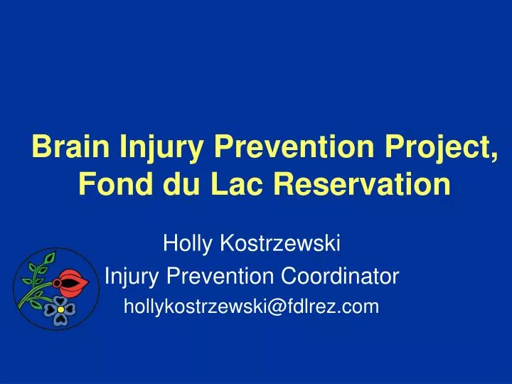 brain injury prevention project fond du lac reservation