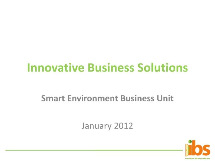innovative business solutions
