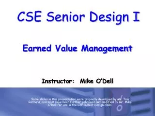 Earned Value Management