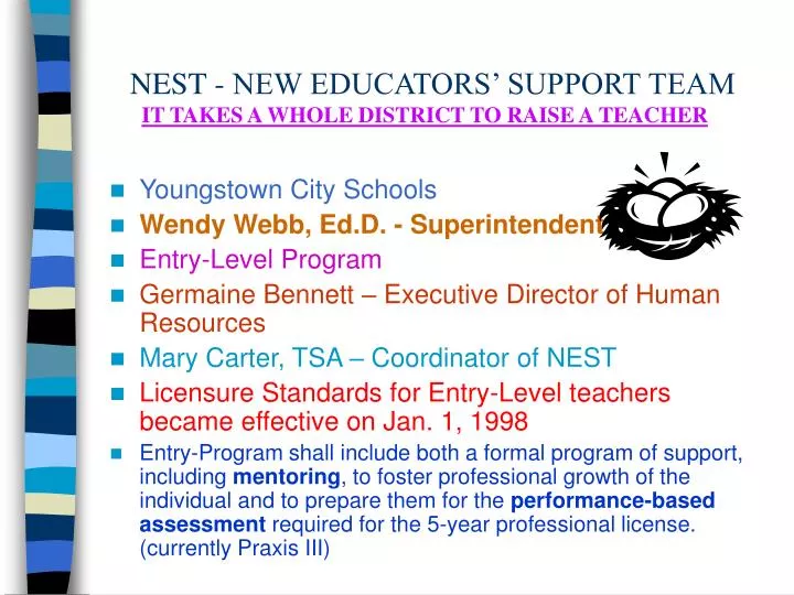 nest new educators support team it takes a whole district to raise a teacher
