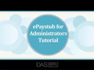 ePaystub for Administrators Tutorial