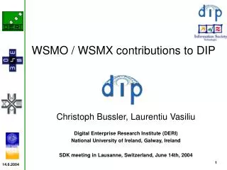 Christoph Bussler, Laurentiu Vasiliu Digital Enterprise Research Institute (DERI)